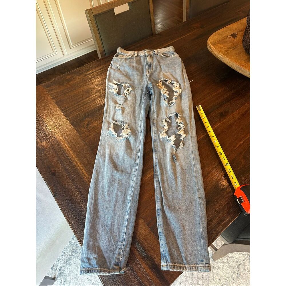 BDG destroyed mom jeans